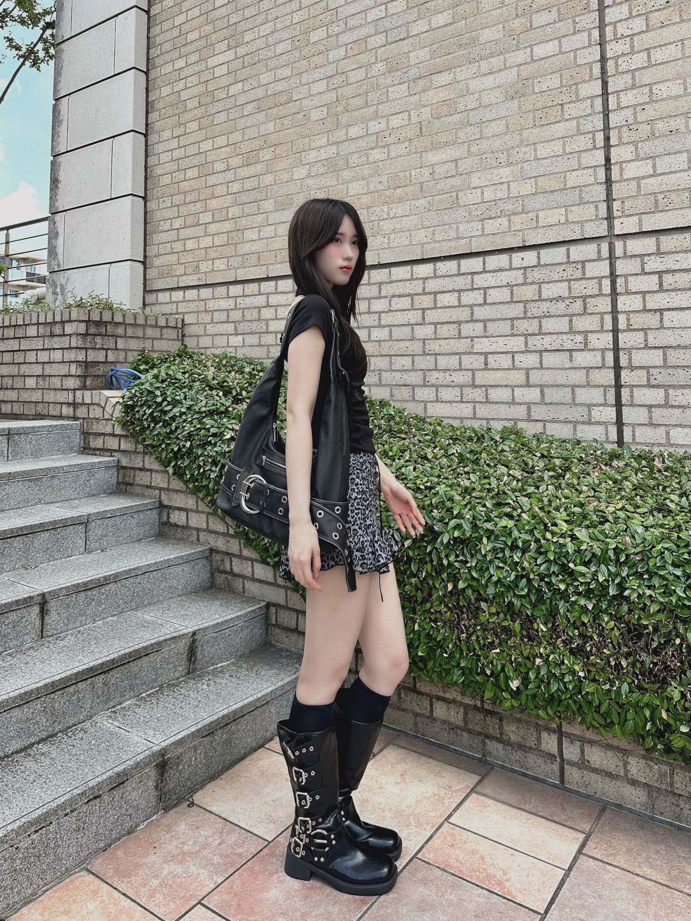 レオパードミニスカート