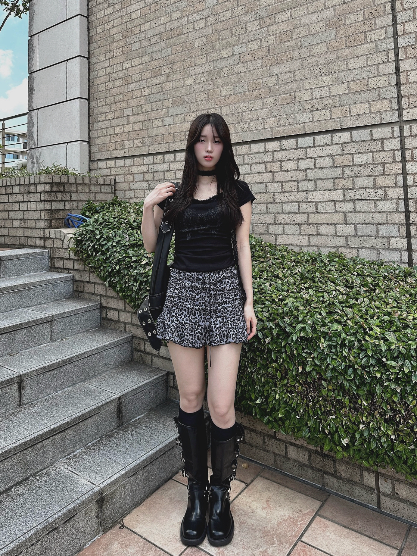 レオパードミニスカート