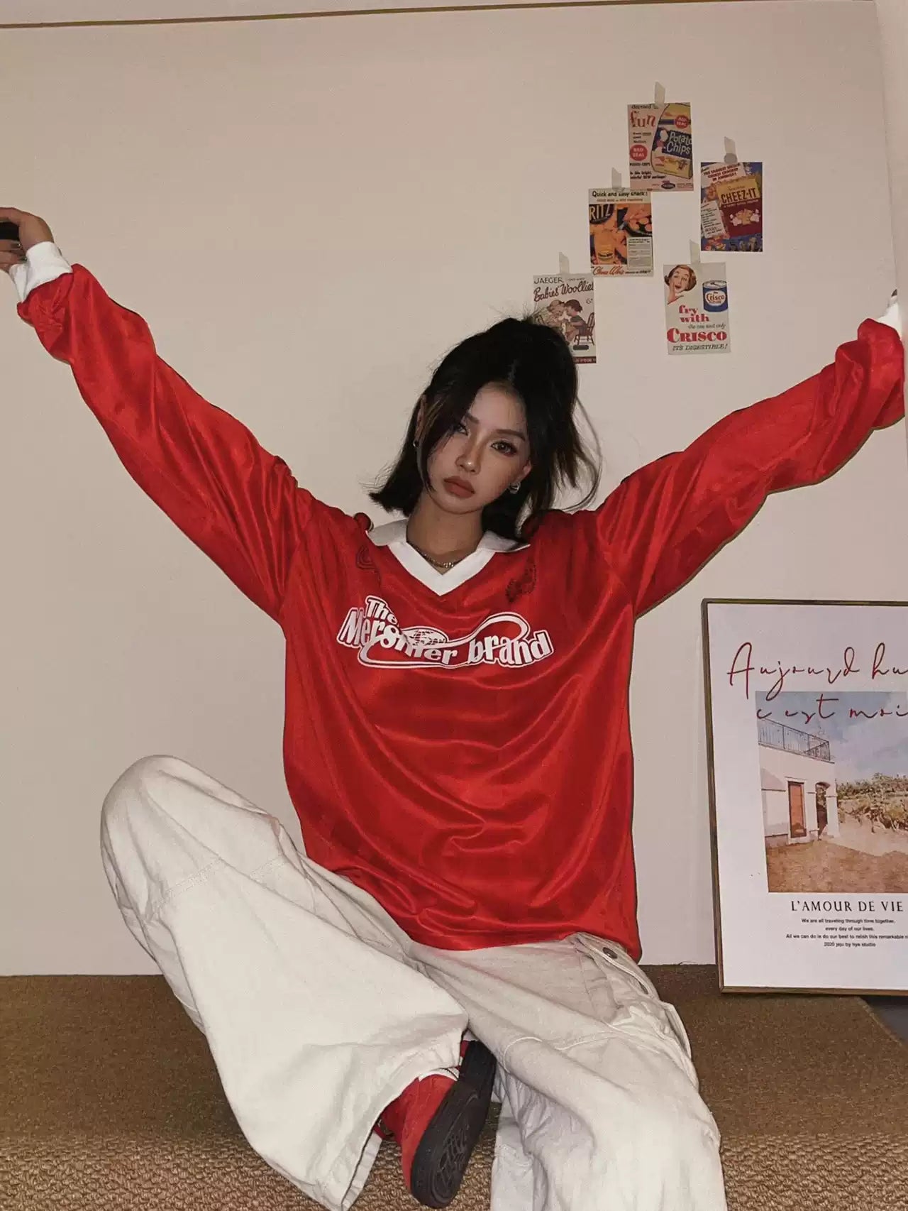 スリーライン襟付きナイロンTシャツ(本番用)