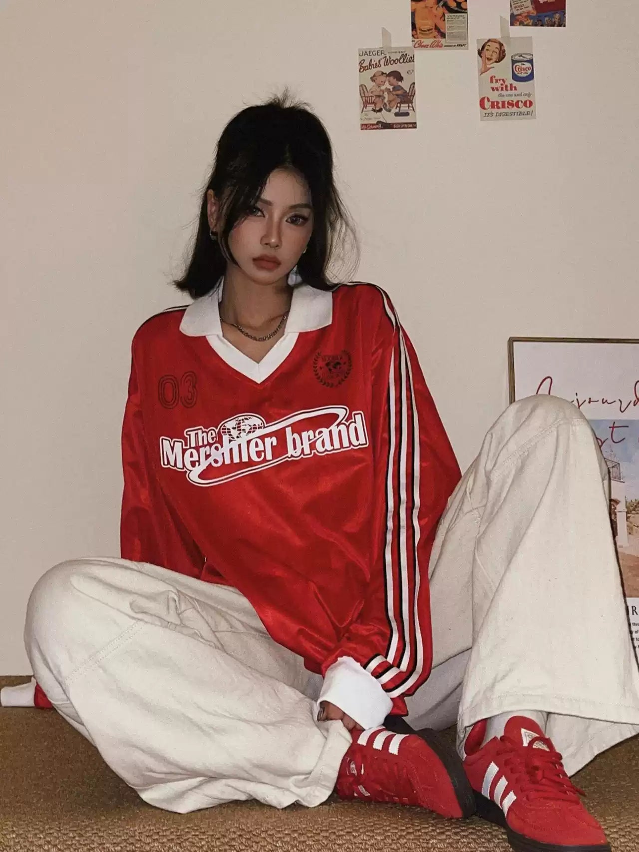 スリーライン襟付きナイロンTシャツ(本番用)