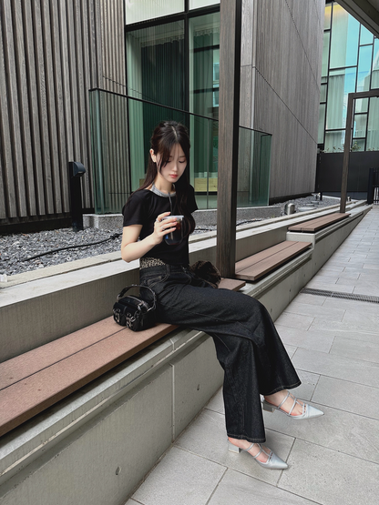 レオパードウエストヨークデニム