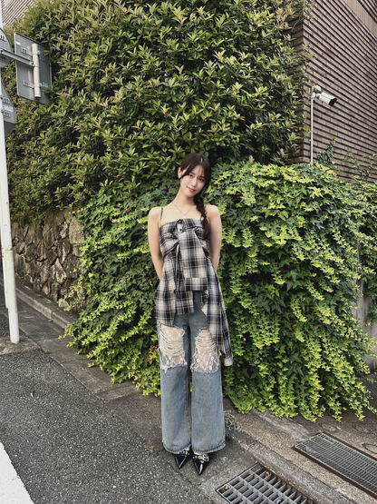 2wayシャツワンピース