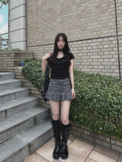 レオパードミニスカート