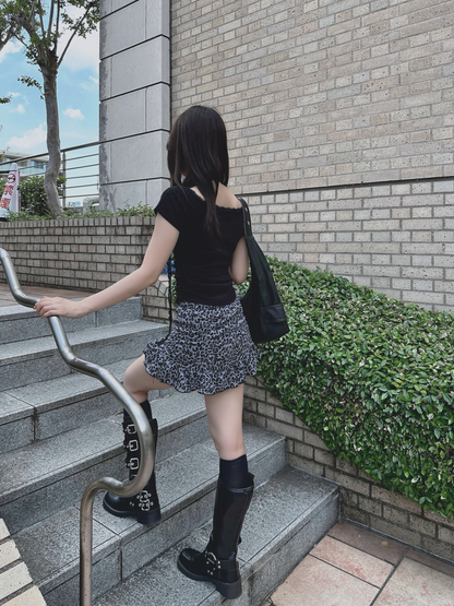 レオパードミニスカート